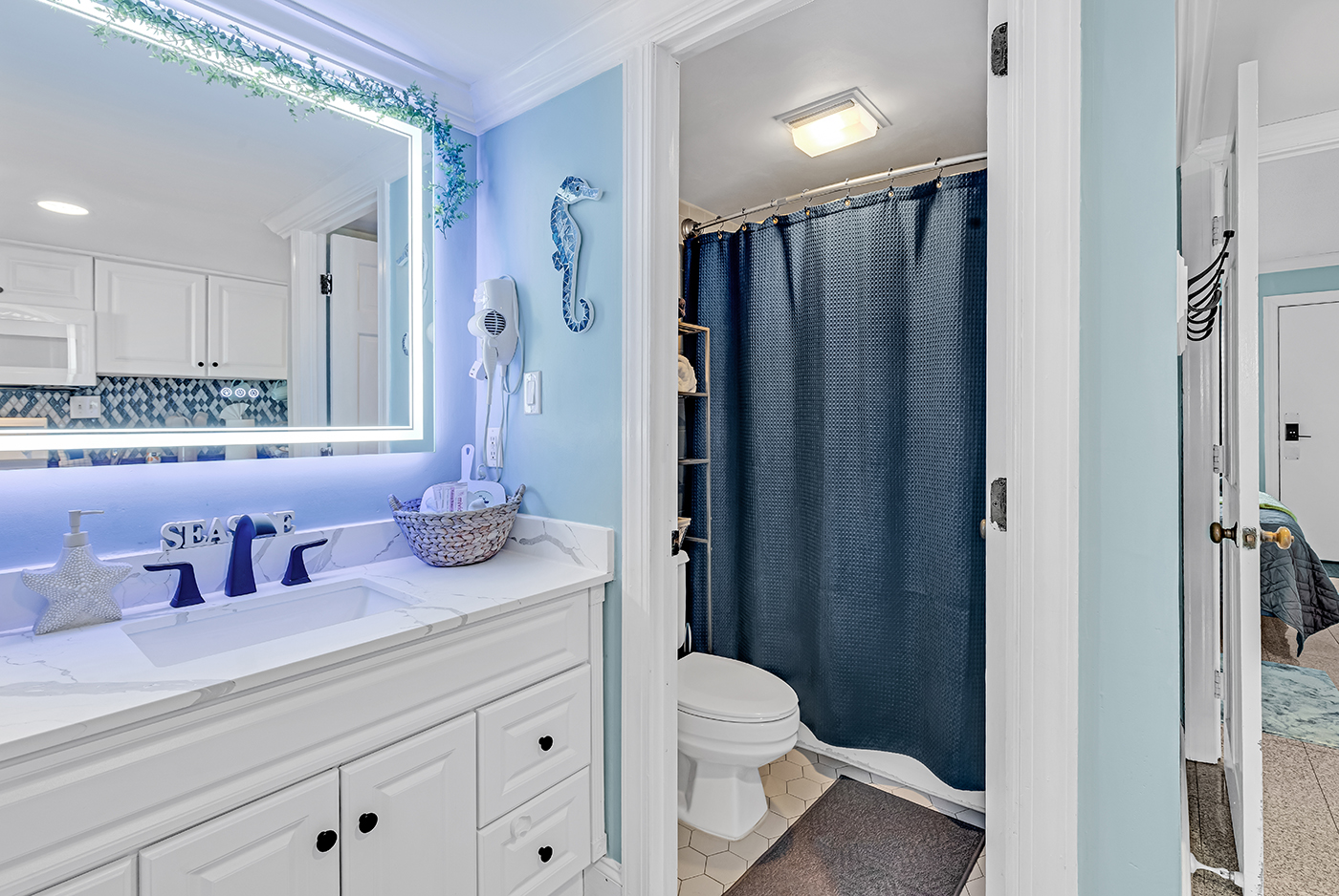 Clean dining and living space after professional cleaning